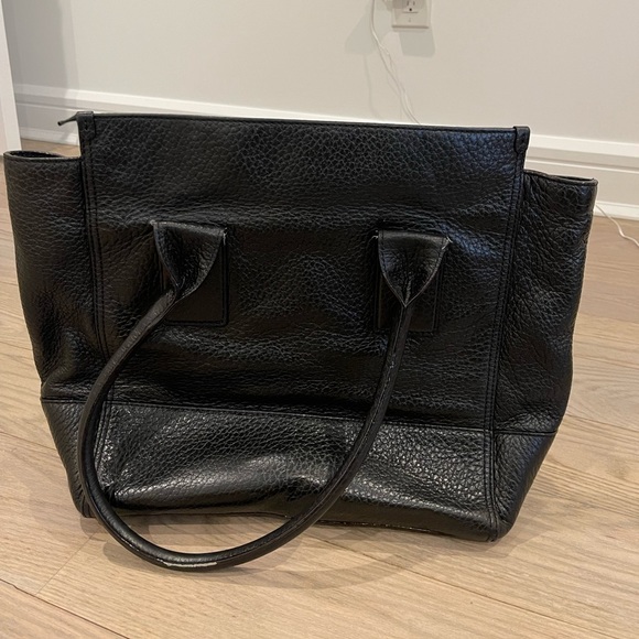 Kate Spade Black Leather Tote - Picture 2 of 4